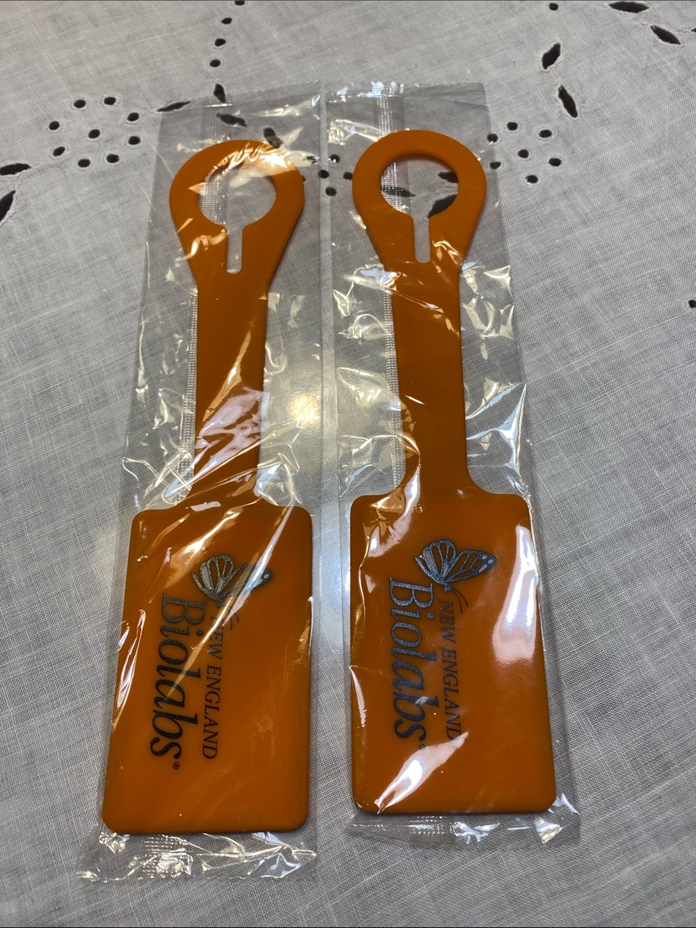 Biolabs New England Orange Luggage Tags - Set of 2